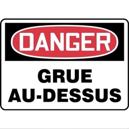 Accuform OSHA DANGER SAFETY SIGN CRANE FRMCRT155VS FRMCRT155VS